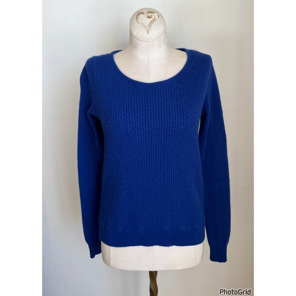 Theory Raffina Lofty Cashmere Blue Sweater Small